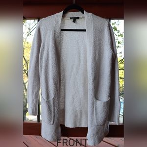 Mango Oversized Creme Knit Cardigan Size S
